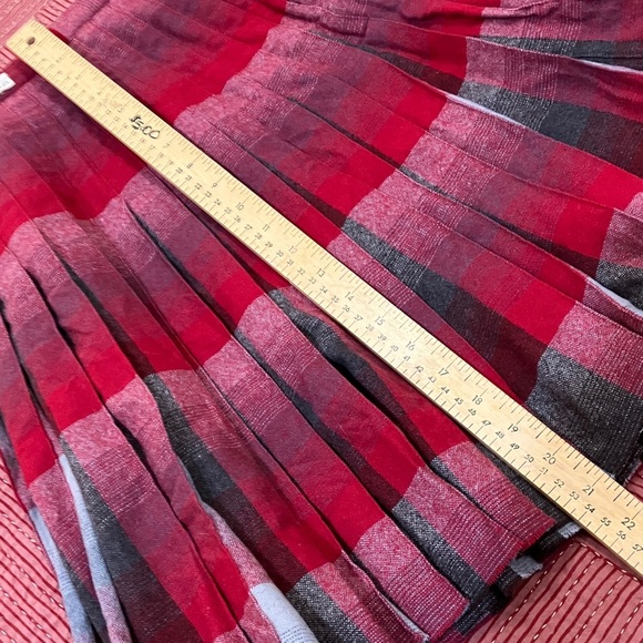 Vintage 1950s /1960s wool Scottish  reversible Pleated Skirt W25L21 - Picture 16 of 16